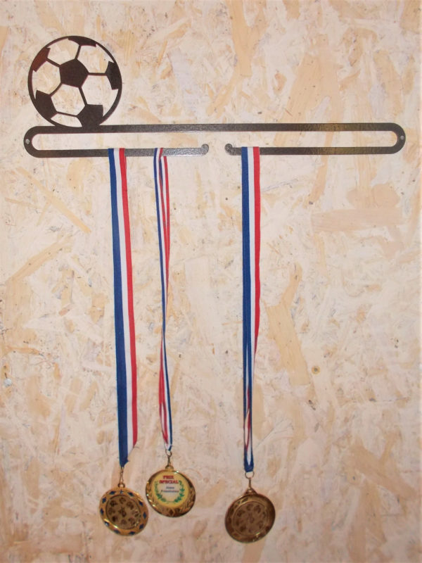 Cintre personnalisé pour médailles de football Porte-médailles de